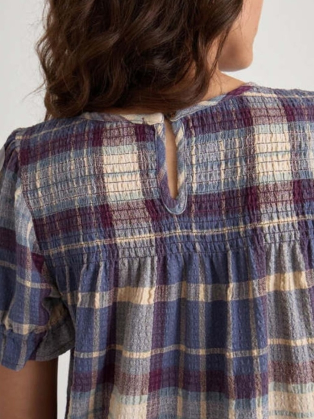 Marine Layer Elena Smocked Top - Picture 2 of 7